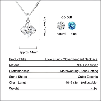 Luxurious Love & Luck Clover Pendant Necklace™